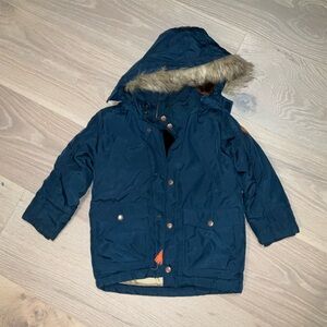 H&M. Boys winter jacket. Size 4. Navy blue. GUC